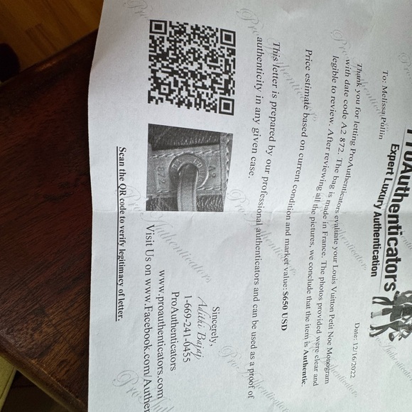 Louis Vuitton Petit Noe Monogram Brown Bag with certificate of authenticuty - Picture 11 of 13